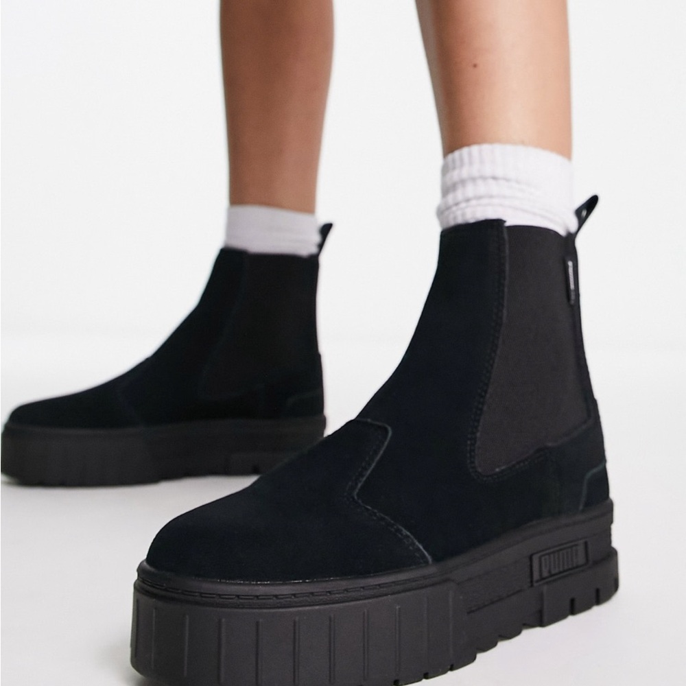 Black Puma Chelsea Boots